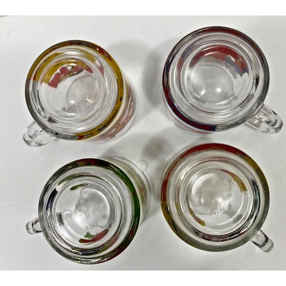 Set of 4 Garfield 1978 McDonalds Glass Mugs Coffee Cups Jim Davis Odie VTG - Picture 11 of 15